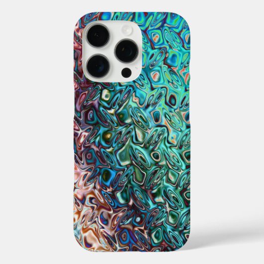 Vloeibare blauwe gel Abstract Case-Mate iPhone Case (Achterkant)