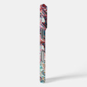 Vloeibare blauwe gel Abstract Case-Mate iPhone Case (Achterkant / Rechts)