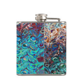 Vloeibare blauwe gel Abstract Heupfles (Achterkant)