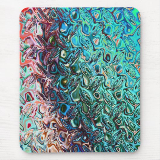 Vloeibare blauwe gel Abstract Muismat (Voorkant)