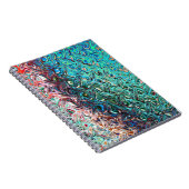 Vloeibare blauwe gel Abstract Notitieboek (Rechterzijde)