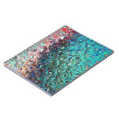 Vloeibare blauwe gel Abstract Notitieboek (Linkerzijde)