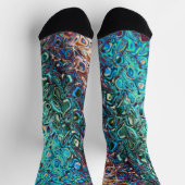 Vloeibare blauwe gel Abstract Sokken (Top)