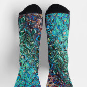 Vloeibare blauwe gel Abstract Sokken (Top)