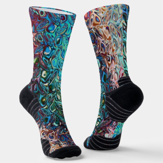 Vloeibare blauwe gel Abstract Sokken (Gebogen)