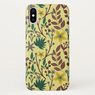 Vloeibare bloemen, bladeren, takken, naadloos, van Case-Mate iPhone case