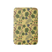 Vloeibare bloemen en vlinderbloemigen, naadloos badmat (Voorkant Verticaal)