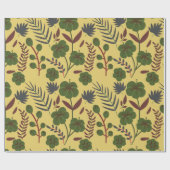 Vloeibare bloemen en vlinderbloemigen, naadloos cadeaupapier (Vlak)