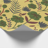 Vloeibare bloemen en vlinderbloemigen, naadloos cadeaupapier (Hoek)