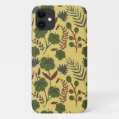 Vloeibare bloemen en vlinderbloemigen, naadloos Case-Mate iPhone case (Achterkant)