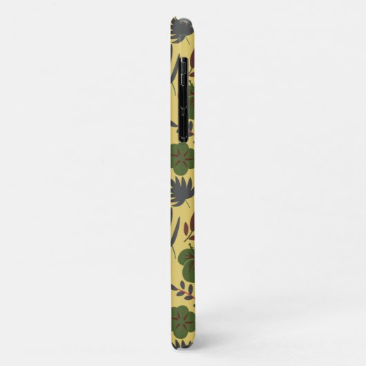 Vloeibare bloemen en vlinderbloemigen, naadloos Case-Mate iPhone case (Achterkant/links)