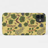 Vloeibare bloemen en vlinderbloemigen, naadloos Case-Mate iPhone case (Achterkant (horizontaal))
