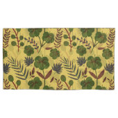 Vloeibare bloemen en vlinderbloemigen, naadloos kussensloop (Voorkant-Links)