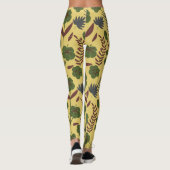 Vloeibare bloemen en vlinderbloemigen, naadloos leggings (Achterkant)