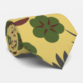 Vloeibare bloemen en vlinderbloemigen, naadloos stropdas (Opgerold)