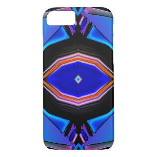 Vloeibare Blues & Roze Glow Geometrisch Ontwerp Case-Mate iPhone Case