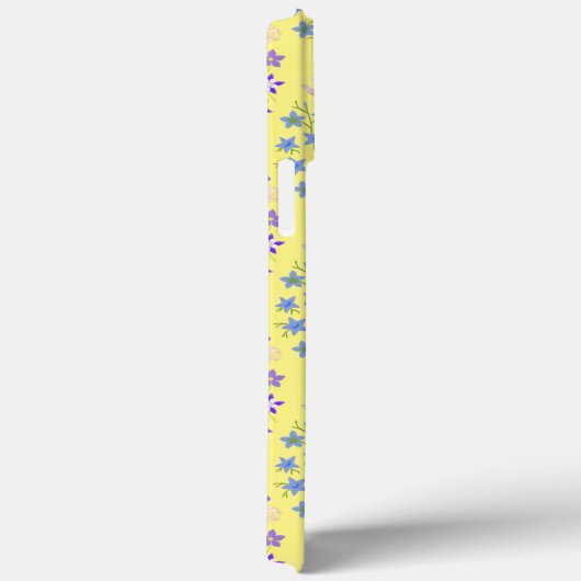 Vloeibare Bouquet Yellow Monogram iPhone Case (Achterkant / Rechts)