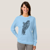 Vloeibare buisjes met lange hoes, T-shirt (Voorkant volledig)