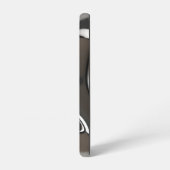 Vloeibare Chroomstroom Abstract Metaalachtig Samsung Galaxy Hoesje (Linkerkant)