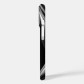 Vloeibare Chroomstroom – Abstracte Metallieke Text Case-Mate iPhone Case (Achterkant / Links)