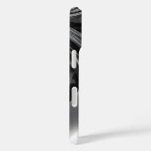 Vloeibare Chroomstroom – Abstracte Metallieke Text Case-Mate iPhone Case (Achterkant / Rechts)