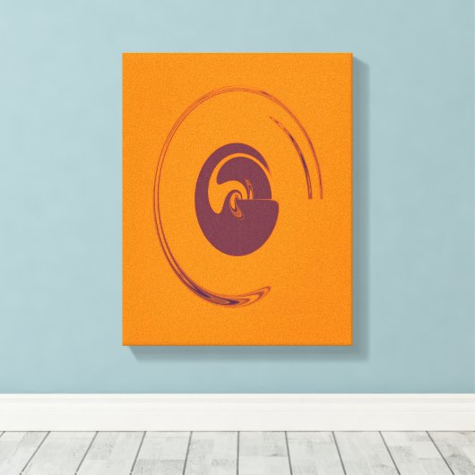 Vloeibare cirkels - Gewikkeld canvas (Insitu (Houten vloer))