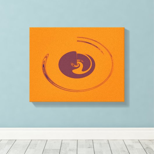 Vloeibare cirkels - Gewikkeld canvas (Insitu (Houten vloer))