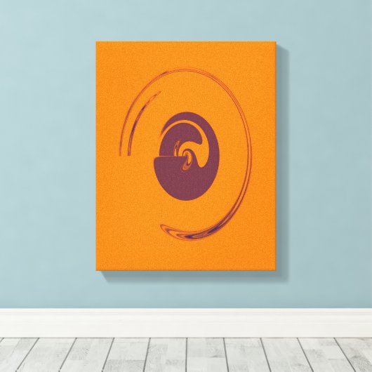 Vloeibare cirkels - Gewikkeld canvas (Insitu (Houten vloer))