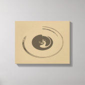 Vloeibare cirkels - Gewikkeld canvas (Voorkant)