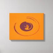 Vloeibare cirkels - Gewikkeld canvas (Voorkant)