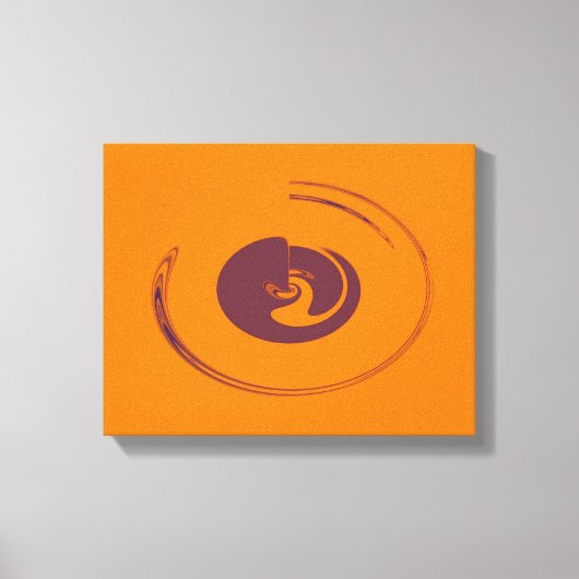 Vloeibare cirkels - Gewikkeld canvas (Voorkant)