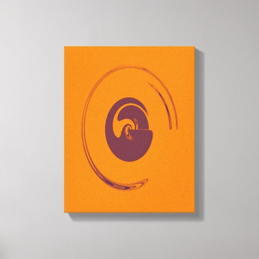 Vloeibare cirkels - Gewikkeld canvas (Voorkant)