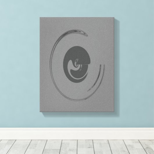 Vloeibare cirkels - Gewikkeld canvas (Insitu (Houten vloer))