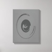 Vloeibare cirkels - Gewikkeld canvas (Voorkant)