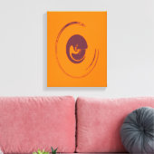 Vloeibare cirkels - Gewikkeld canvas (Insitu (Woonkamer))