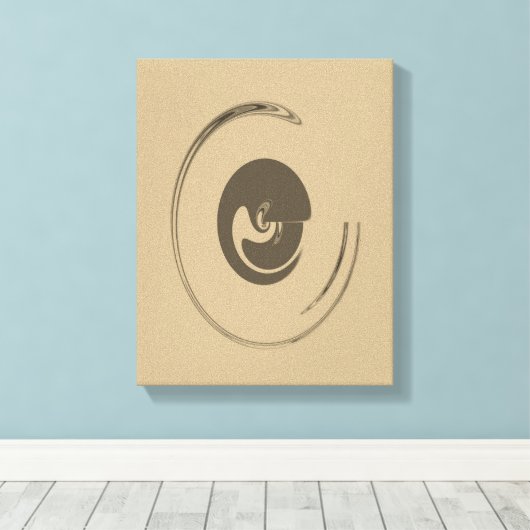 Vloeibare cirkels - Gewikkeld canvas (Insitu (Houten vloer))