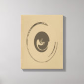 Vloeibare cirkels - Gewikkeld canvas (Voorkant)