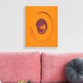 Vloeibare cirkels - Gewikkeld canvas Afdruk (Insitu (Woonkamer))