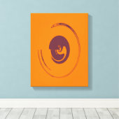 Vloeibare cirkels - Gewikkeld canvas Afdruk (Insitu (Houten vloer))