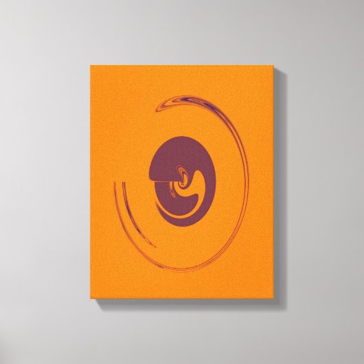 Vloeibare cirkels - Gewikkeld canvas Afdruk (Voorkant)