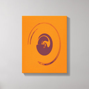 Vloeibare cirkels - Gewikkeld canvas Afdruk