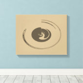 Vloeibare cirkels - Gewikkeld canvas Afdruk (Insitu (Houten vloer))