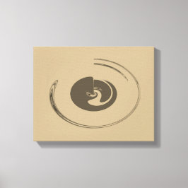 Vloeibare cirkels - Gewikkeld canvas Afdruk