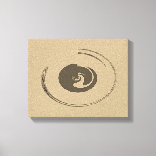 Vloeibare cirkels - Gewikkeld canvas Afdruk (Voorkant)