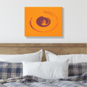 Vloeibare cirkels - Gewikkeld canvas Afdruk (Insitu (Slaapkamer))