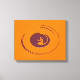 Vloeibare cirkels - Gewikkeld canvas Afdruk