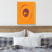 Vloeibare cirkels - Gewikkeld canvas Afdruk (Insitu (Slaapkamer))