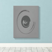 Vloeibare cirkels - Gewikkeld canvas Afdruk (Insitu (Houten vloer))