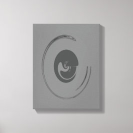 Vloeibare cirkels - Gewikkeld canvas Afdruk