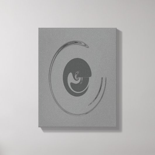 Vloeibare cirkels - Gewikkeld canvas Afdruk (Voorkant)